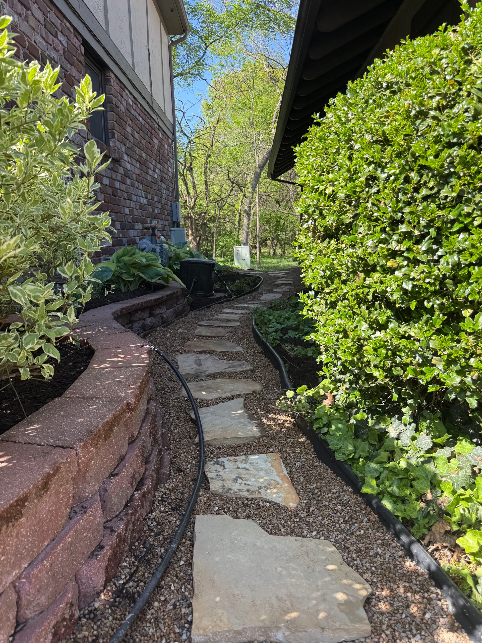 Gallery photos for Flagstone Pathway and Landscaping Done Right in Overland Park: Image #1