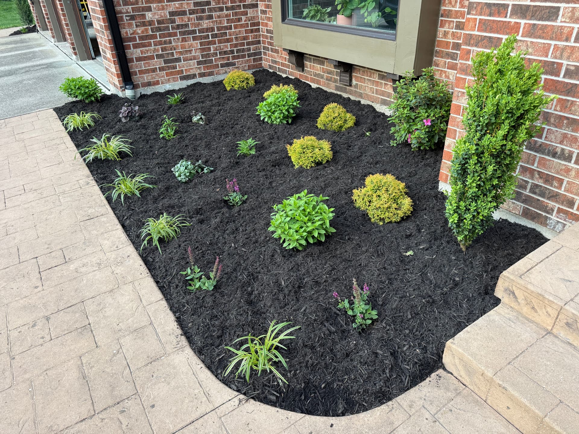 Gallery photos for New Trees, Perennials and Fresh Mulch Boost Curb Appeal in Leawood: Image #2