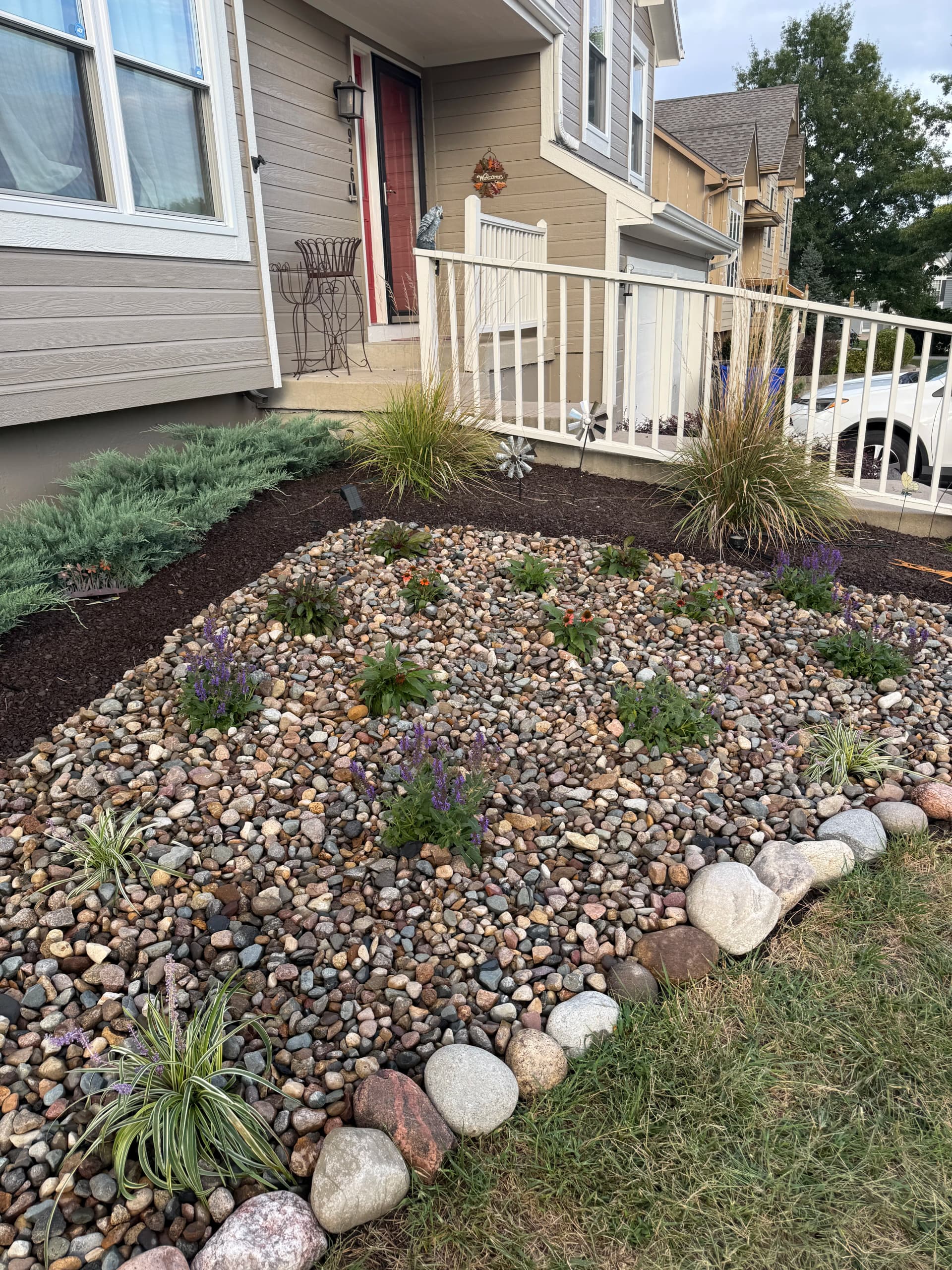 Gallery photos for Decorative Gravel and Perennial Planting Upgrade in Olathe: Image #1