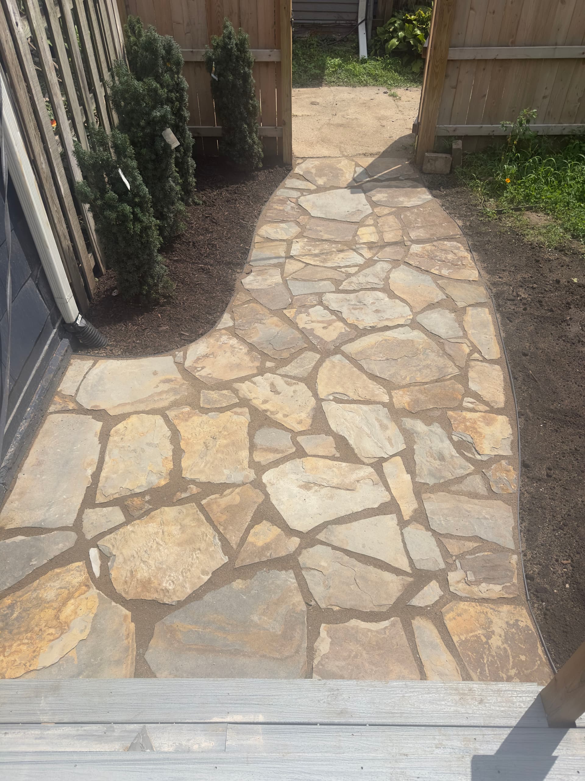 Gallery photos for New Stone Walkway Installation in Mission Hills: Image #3