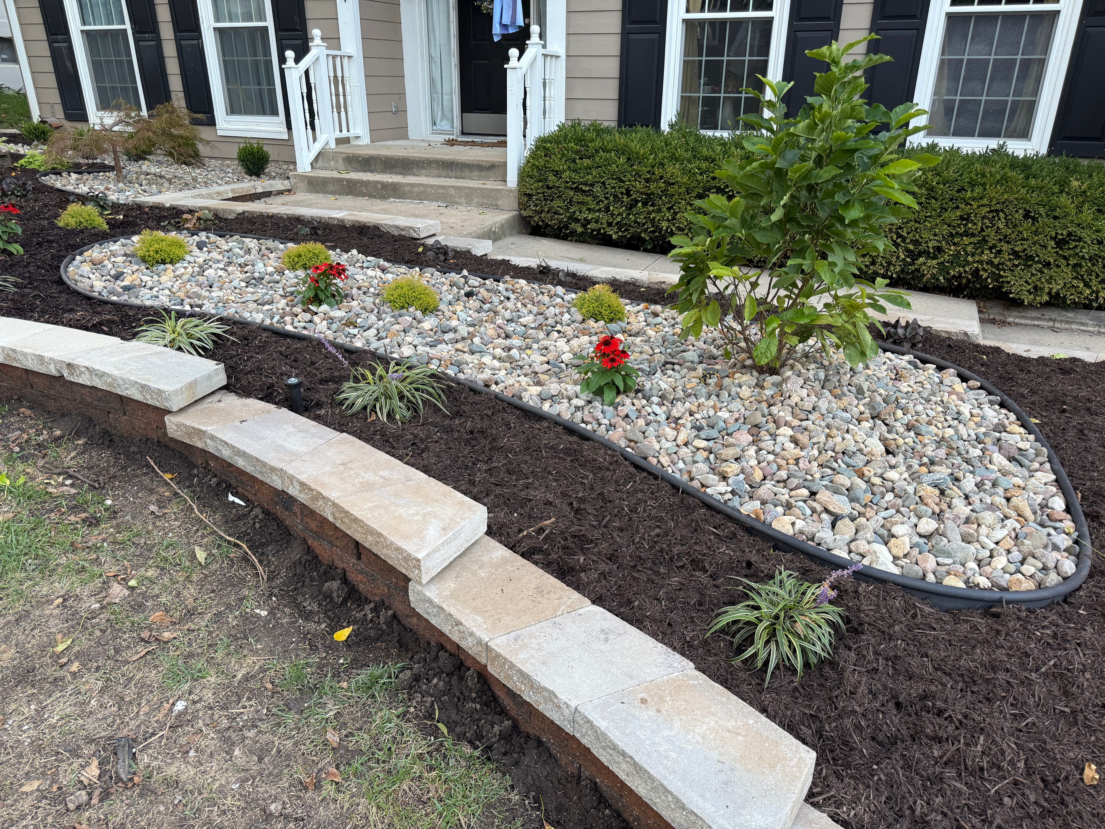 Project Garden Makeover with Stone Edging in Overland Park image