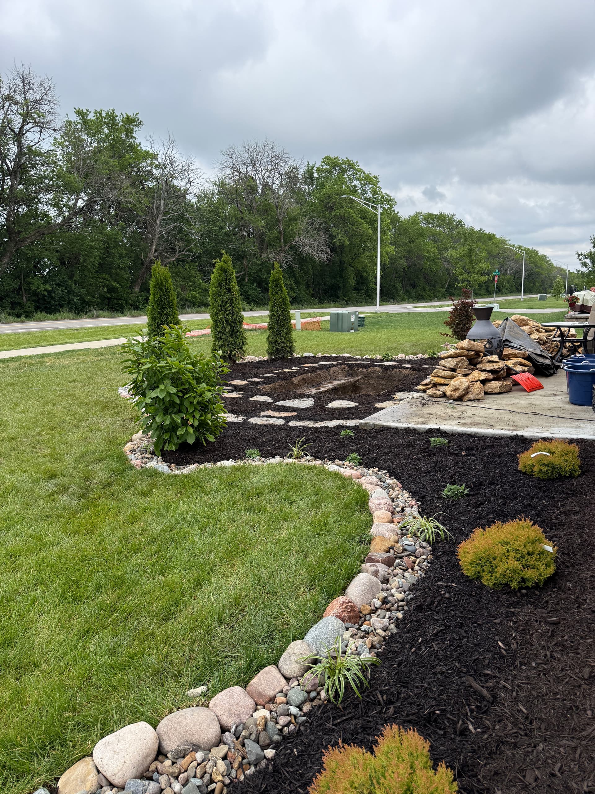Fresh Tree and Shrub Planting Sets the Stage for a Stunning Pond Feature image