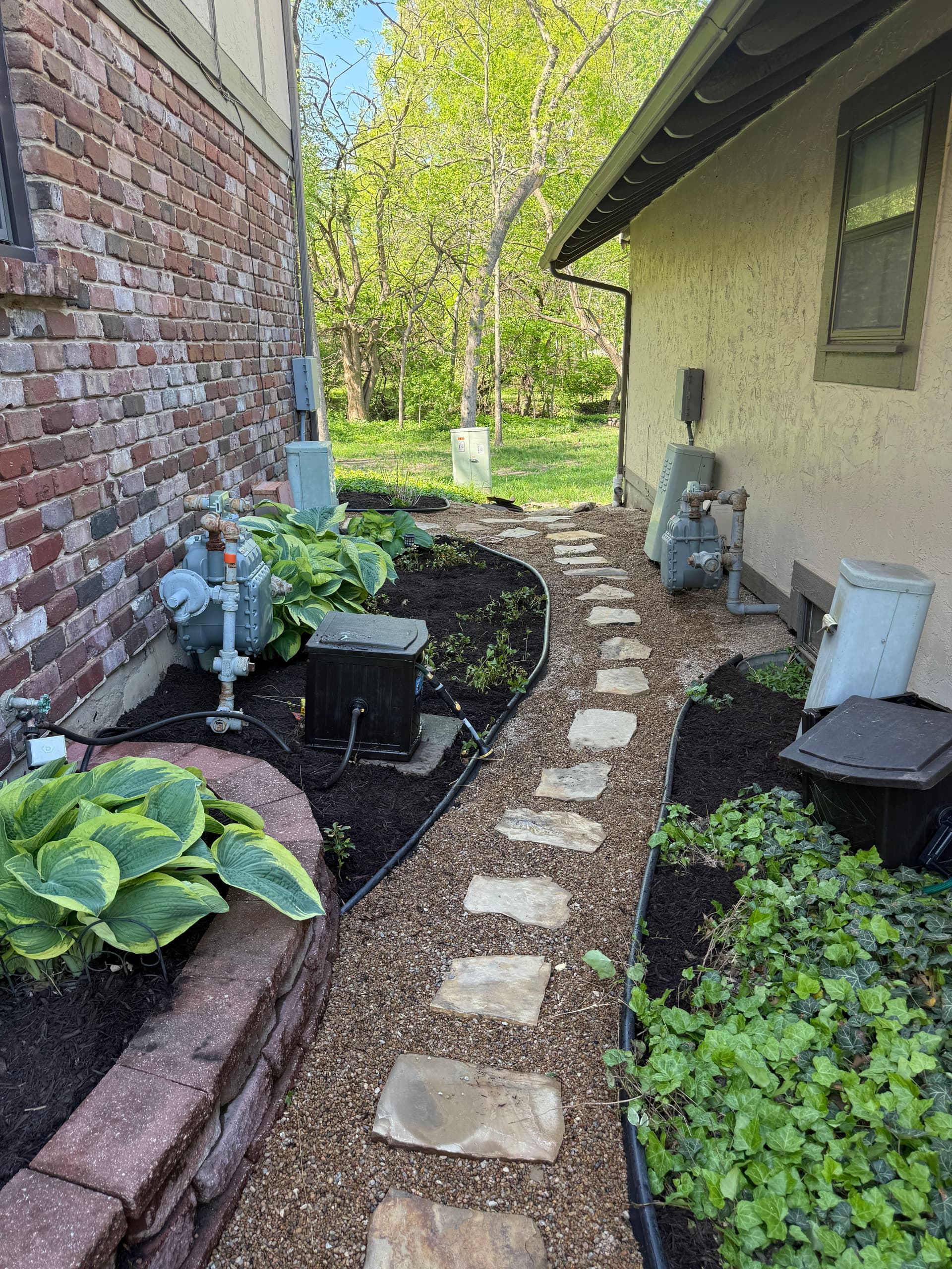 Gallery photos for Flagstone Pathway and Landscaping Done Right in Overland Park: Image #2