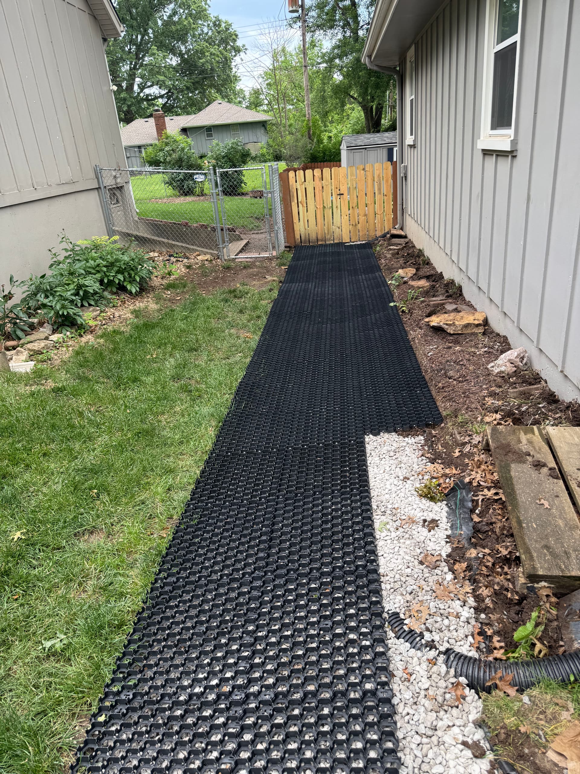 Permeable Paver and Gravel Drainage Fix in Overland Park image