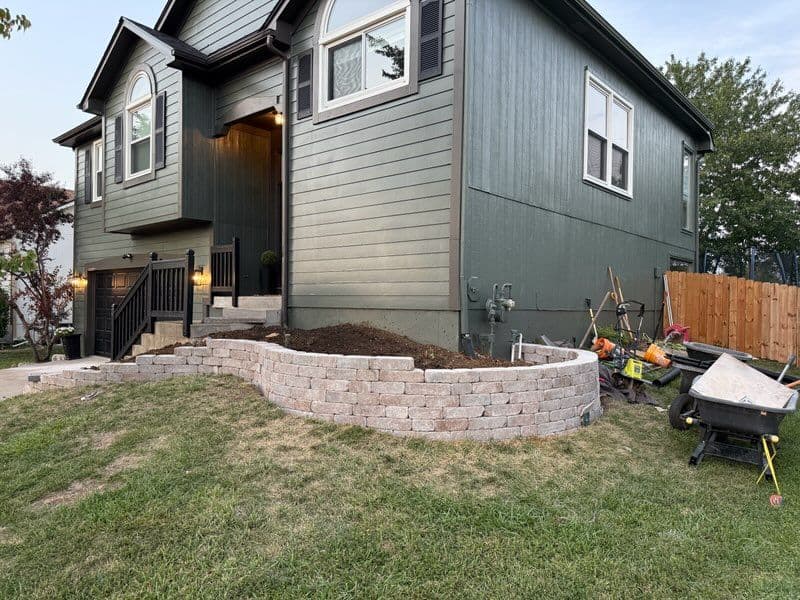 Transformative Retaining Wall in Olathe image