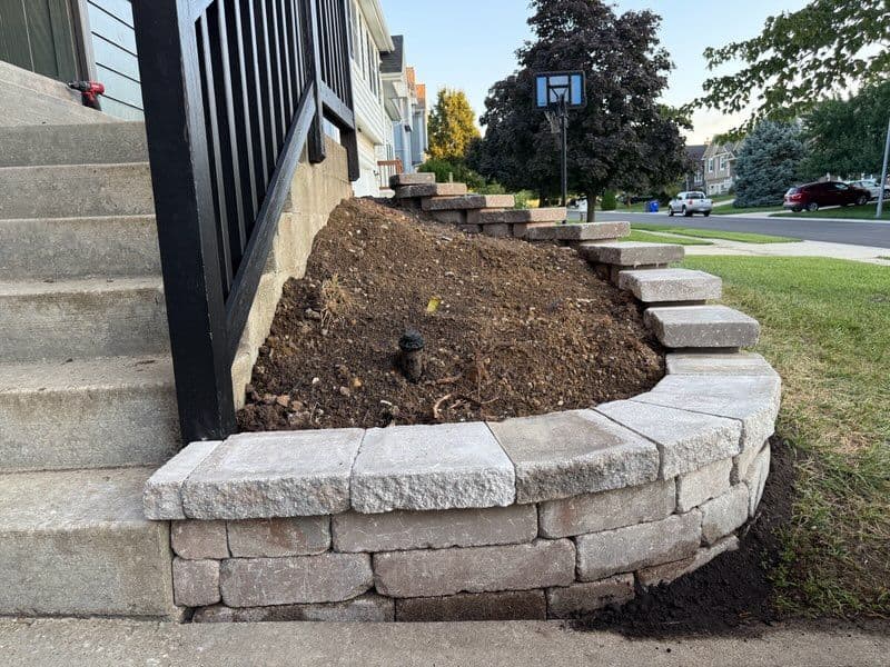Gallery photos for Stunning Retaining Wall Transformation in Olathe: Image #2