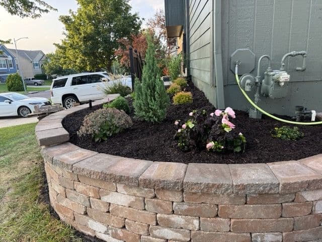 Elevated Garden Transformation with Shrubs in Olathe image