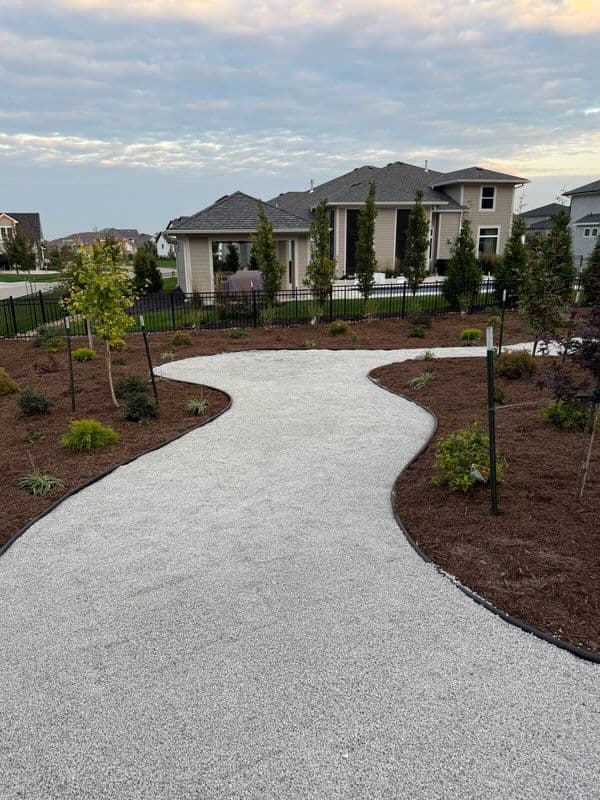 Gallery photos for Backyard Makeover with Winding Gravel Pathway: Image #3