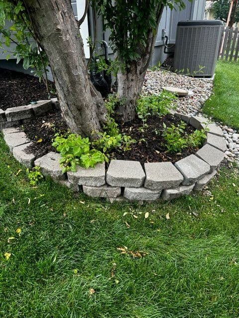 Stunning Garden Transformation with Stacked Stone