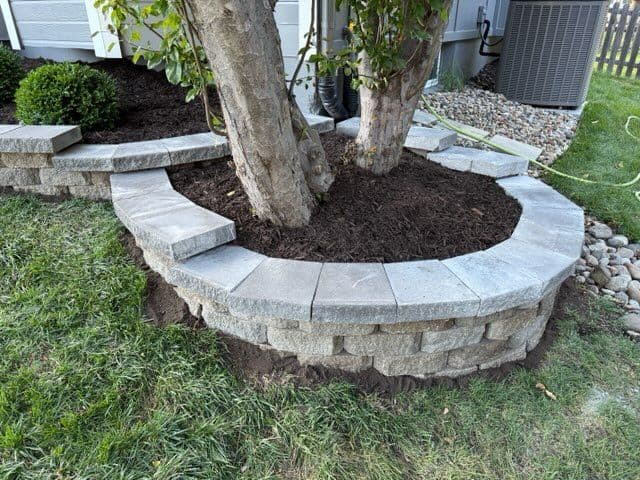 Stunning Garden Transformation with Stacked Stone