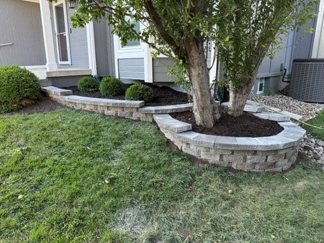 Stunning Garden Transformation with Stacked Stone