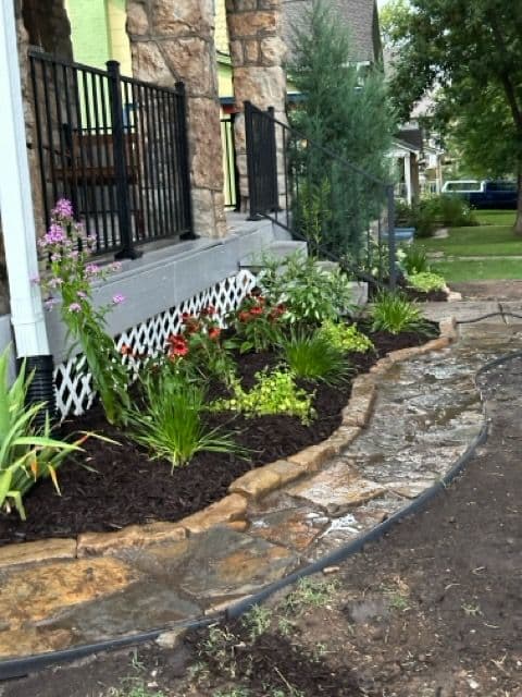 Garden Transformation with Native Plants and Mulch image
