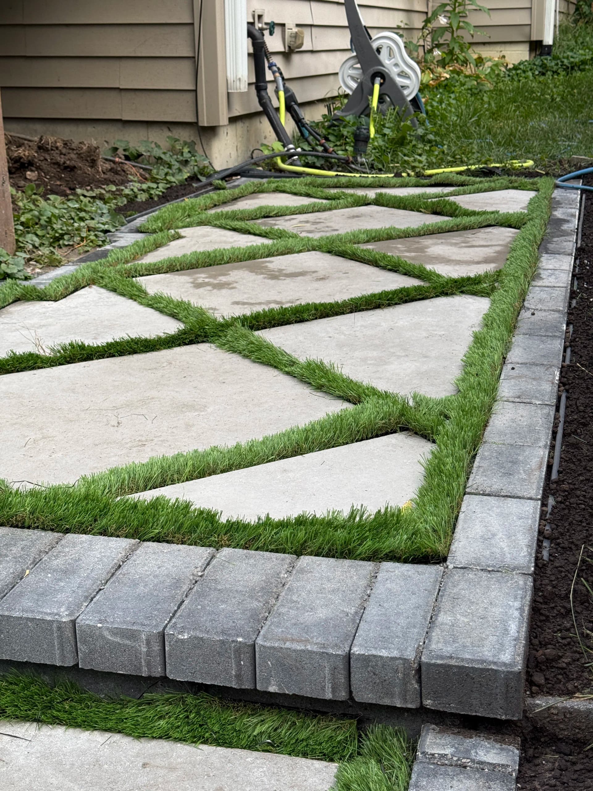 Gallery photos for Paver Patio and Walkway Hardscaping in Westwood: Image #2
